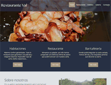 Tablet Screenshot of hotelrestauranteval.com
